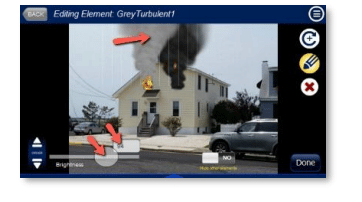 Fire Simulation Effects Slider